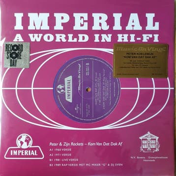 10 Inch - Peter En Zijn Rockets - Kom Van Dat Dak Af, Verzenden, Zo goed als nieuw, 10 inch, Pop