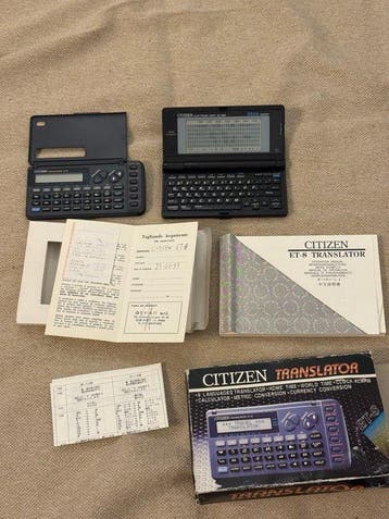 Citizen ET-8 Translator & ED-7800 Electronic Diary Lot -, Nieuw