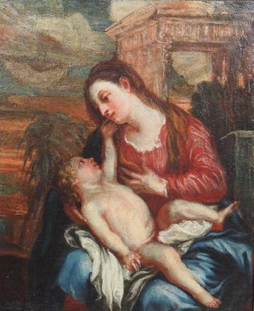 Onbekende kunstenaar - Madonna with the Jesus Child