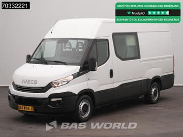 Iveco Daily 35S14 Automaat L2H2 Dubbel Cabine Trekhaak Airco, Automaat, Stof, Gebruikt, Euro 6