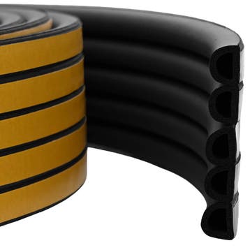 vidaXL Zelfklevende raamafdichting Zwart 14 x 12 mm 100 m, Verzenden, Nieuw