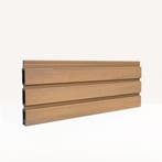 ACTIE - Premium Composiet Schutting Verticaal Rhombus Eiken, Ophalen of Verzenden, Nieuw, Kunststof, 1 tot 2 meter