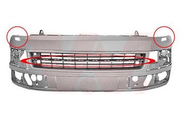 Bumper o.a: Volkswagen, Multivan T5 (7E, 7HC - 7HF, 7HM), Ophalen of Verzenden, Nieuw, Volkswagen, Bumper