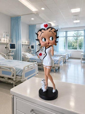 Beeld, ***SEXY NURSE BETTY BOOP*** - 38.5 cm - hoogwaardig, Antiek en Kunst