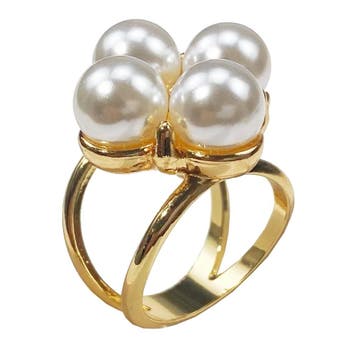 Fako Bijoux - Sjaalklem - Parel Quattro - 4 Parels -, Verzenden, Nieuw