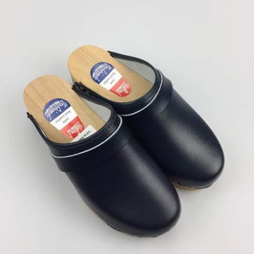 Lederen damesklompen classic blauw, Ophalen of Verzenden, Nieuw