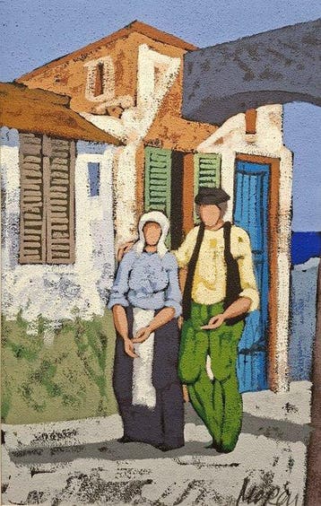 Italiaanse school (XX) - Contadini