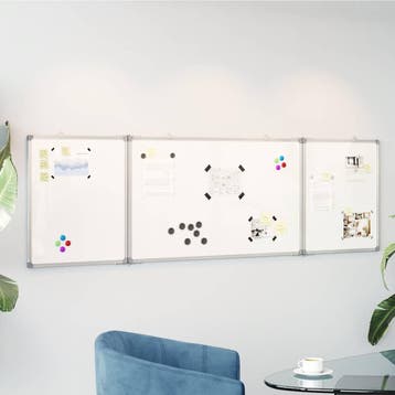 vidaXL Whiteboard magnetisch inklapbaar 160x50x1,7 cm, Verzenden, Nieuw in verpakking