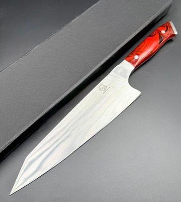 Keukenmes - Japanse stijl. Handgemaakt keukenmes.