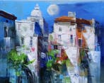 Mario Smeraglia (1950) - Moonlight on the village - Southern