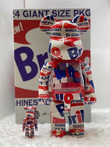 Medicom toy - BE@RBRICK x Andy Warhol 400% & 100% Brillo