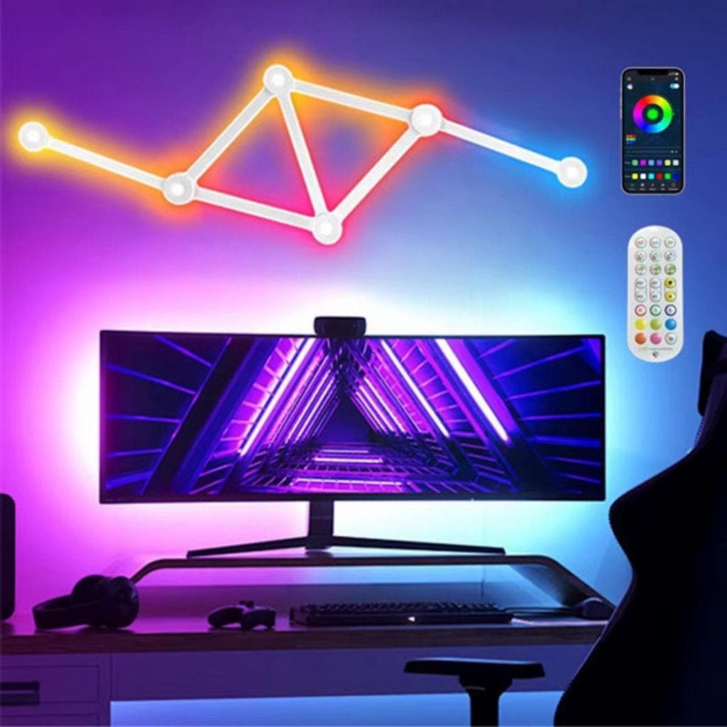Kimimara Hexagon LED Panel - RGB Smart Lights Hexagon Wall Lights