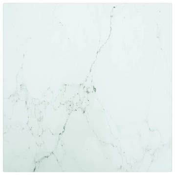 vidaXL Tafelblad 30x30 cm 6 mm gehard glas met marmeren, Verzenden, Nieuw