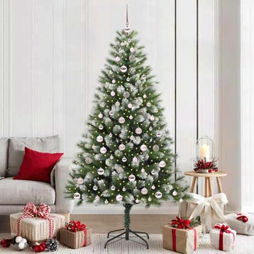 vidaXL Kunstmatige Scharnierende Kerstboom met Bedekte, Diversen, Kerst, Verzenden, Nieuw