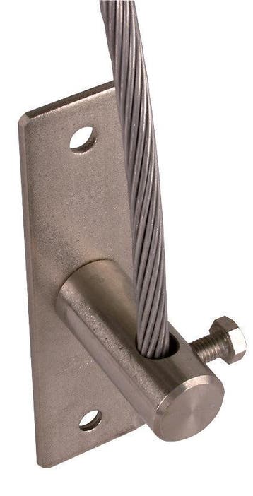 Dehn Spanblok RD 8mm StSt 2 bevestigingsgaten D 10,5mm ASK 8, Doe-het-zelf en Verbouw, Verzenden, Nieuw, Overige typen