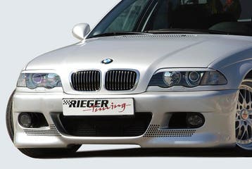 Rieger Voorbumper Sport-Look | 3-Serie E46: 02.98-12.01 (tot, Auto-onderdelen, Carrosserie en Plaatwerk, Verzenden, Nieuw, BMW