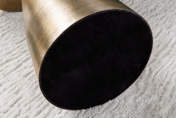 Handgemaakte bijzettafel ELEMENTS 60cm goudgroen marmer rond, Ophalen of Verzenden, Nieuw