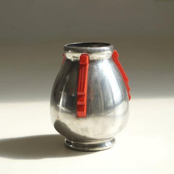Daalderop KMD - Vaas - Tin - Art-deco-vaas