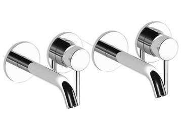 Veiling - Set van Inbouw Mengkranen - Verchroomd RVS, Nieuw