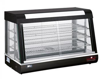 Warmhoudvitrine | RVS | Zwart | 90x48x(h)60,5 cm CaterChef, Verzenden, Nieuw in verpakking