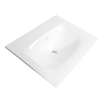 Brauer Glacier Wastafel - 60 cm - met 1 Spoelbak en 0, Ophalen of Verzenden, Nieuw