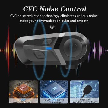 Bluetooth 5.3 Motorhelm Headset - Handsfree Bellen, Muziek &, Verzenden, Nieuw
