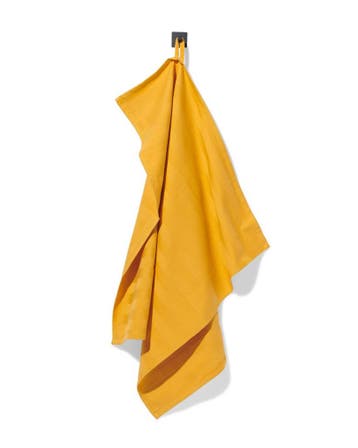 HEMA Theedoek 65x65 katoen oker 6=40% / 4=25% / 2=15%, Verzenden
