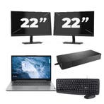 Lenovo ThinkPad T14 Gen 1 -   i5-10e 8GB  - 256GB  + 2x 22 i, Computers en Software, Windows Laptops, Qwerty, Verzenden, 8 GB