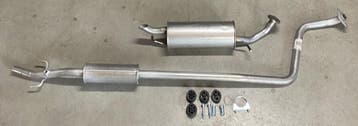 Complete uitlaat Middendemper + Einddemper Toyota Yaris 1.0, Verzenden, Nieuw