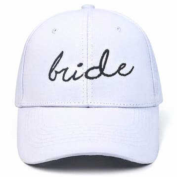 Cap Bride wit met geborduurde tekst bride, Kleding | Dames, Ophalen of Verzenden, Nieuw, Wit, Accessoires