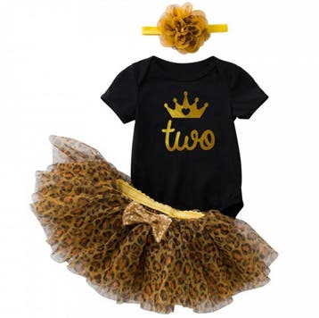 2e Verjaardag set Wild Princess wit of zwart, Nieuw, Sweet-one, Jurk of Rok, Verzenden