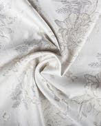 Jacquard Bloemen Wit, Nieuw, Wit