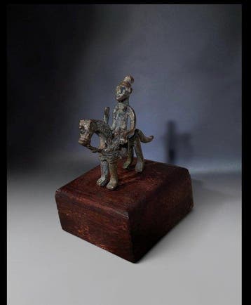 Kleine ruiter Dogon - Dier, van ijzer - Dogon - Mali (Zonder