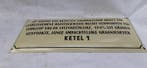 KETEL 1. - JENEVER. - Emaille plaat - Emaille, Staal
