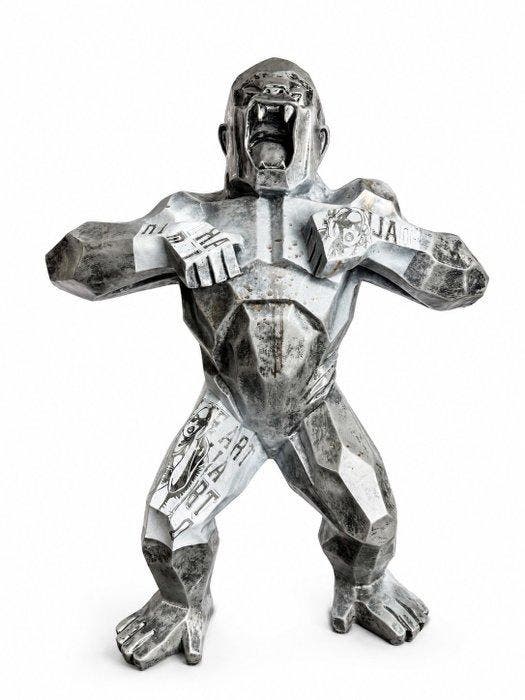 Daluxe Art - 1999 • XXL Pop Art Gorilla, Antiek en Kunst, Kunst | Designobjecten