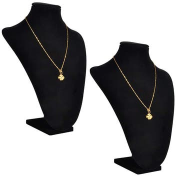 vidaXL Sieradenhouder voor ketting 23x11,5x30 cm zwart 2 st, Verzenden, Nieuw
