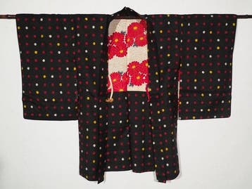 Meisen  antieke kimono, Japanse ikat (kasuri) - Zijde -, Antiek en Kunst