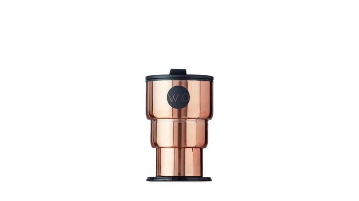 W10 Portobello RVS opvouwbare thermosbeker (400 ml) koper, Zakelijke goederen, Horeca | Keukenapparatuur, Verzenden