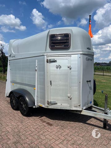 Degelijke vol-alu Humbaur 2-paards!, Ophalen, Zo goed als nieuw, Aluminium, 2-paards trailer