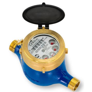 Watermeter drooglopend 2 Puls voorbereid 1:1 liter L=300, Ophalen of Verzenden, Nieuw