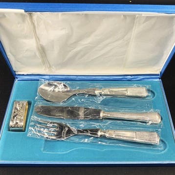 Portuguese Silver .833 Children’s Set (4 Pieces) still