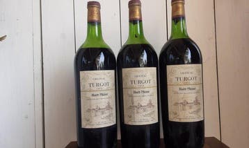 1972 Château Turgot - Haut-Médoc, Bordeaux - 3 Magnums, Nieuw