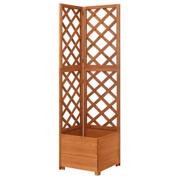 vidaXL Latwerkplantenbak hoekmodel 40x40x150 cm massief, Verzenden, Minder dan 60 cm, Nieuw, 60 cm of meer