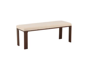 Bankje - Siwert - Beige - Teddy - Jörn, Verzenden, Nieuw