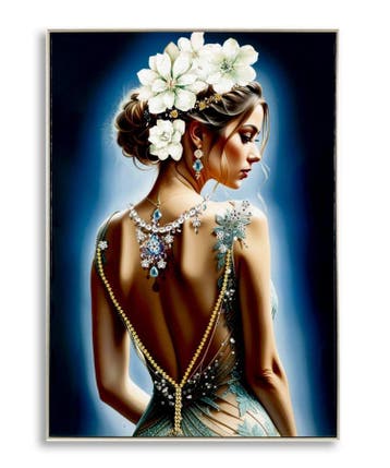 GELAKT DOEK ISABEL MET LIJST -H- CM 72X4X102 - 032607000A, Ophalen of Verzenden, Nieuw