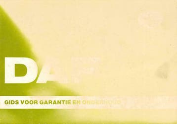 1974/1976 DAF 66 GARANTIEBOEKJE / SERVICEBOEKJE NEDERLANDS, Verzenden