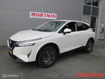 Zakelijke Lease |  Nissan QASHQAI 1.3 MHEV Acenta Navi full, Gebruikt, Euro 6, Overige brandstoffen, Wit