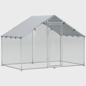 PawHut Groot Kippenhok met Ren - 5.1 m² - Waterdicht & UV-be, Verzenden, Nieuw