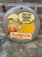 Popeye – Fudgicle emaille reclamebord – “On the Radio After