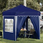 vidaXL Pop-up Feesttent Blauw 195 x 195 x 245 cm Oxford Stof, Verzenden, Nieuw